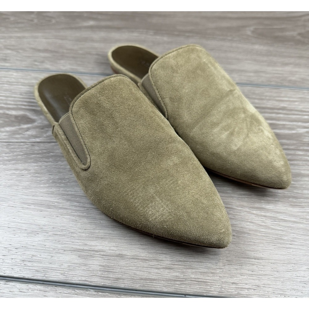 Jenni Kayne Women's Suede Slip On Pointed Toe Mules Tan‎ Size 35 US 5